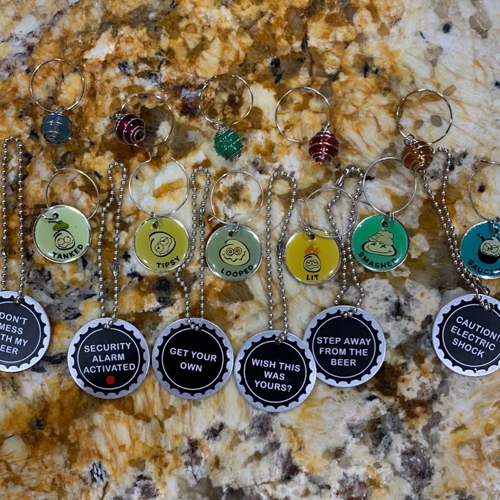 🍻🍸🍷Funny Wine & Beverage Charms 17 total!